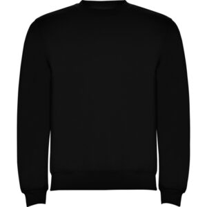Sudadera negra sin capucha adulto