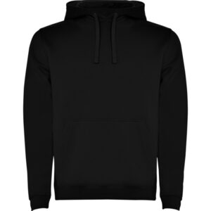 Sudadera negra con capucha adulto