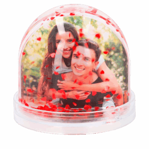 bola de nieve corazones